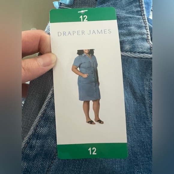New Draper James Women's blue Denim Dress 6 8 12 16 - Picture 6 of 16